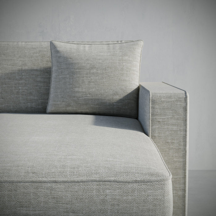 /Light Gray Linen Look