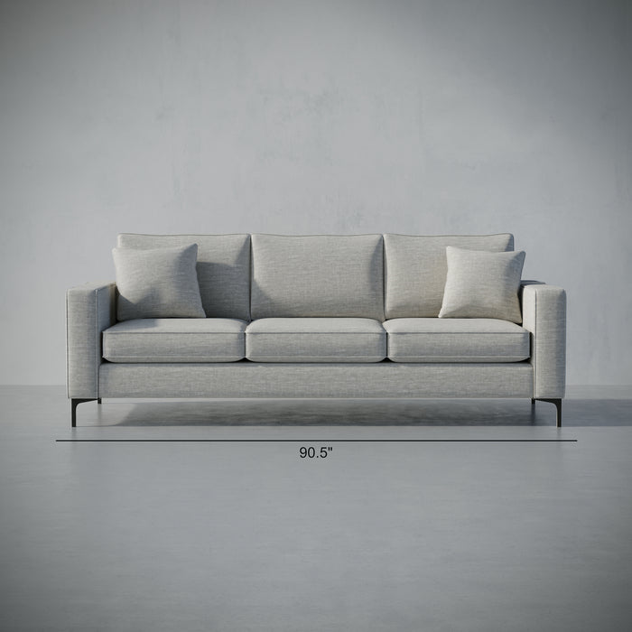 /Light Gray Linen Look