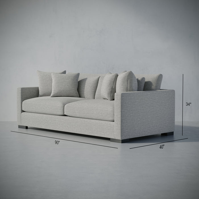 /Light Gray Linen Look