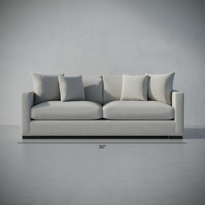 /Light Gray Linen Look