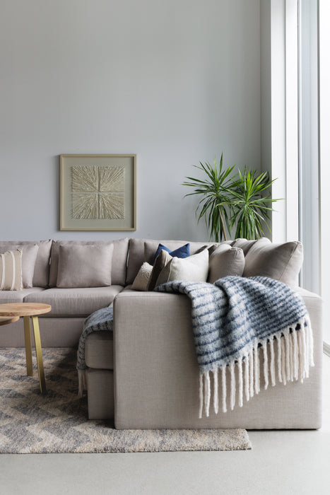 /Taupe Linen Look