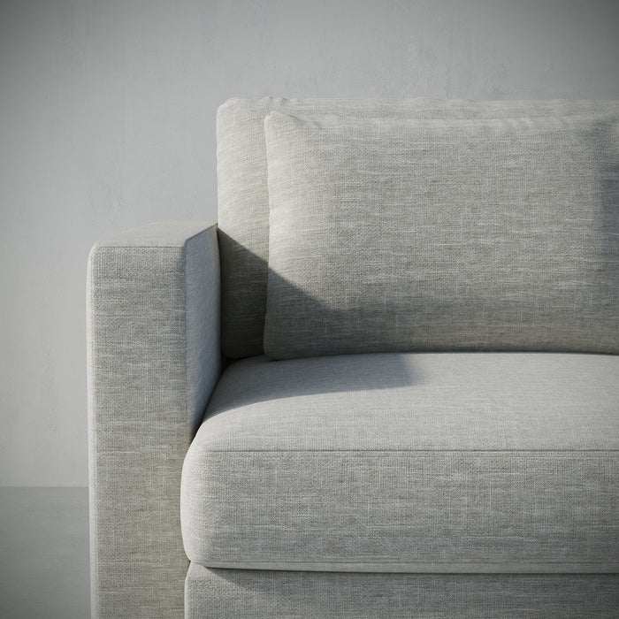 /Light Gray Linen Look
