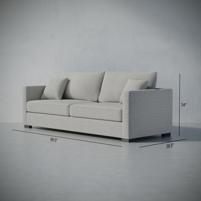 /Light Gray Linen Look
