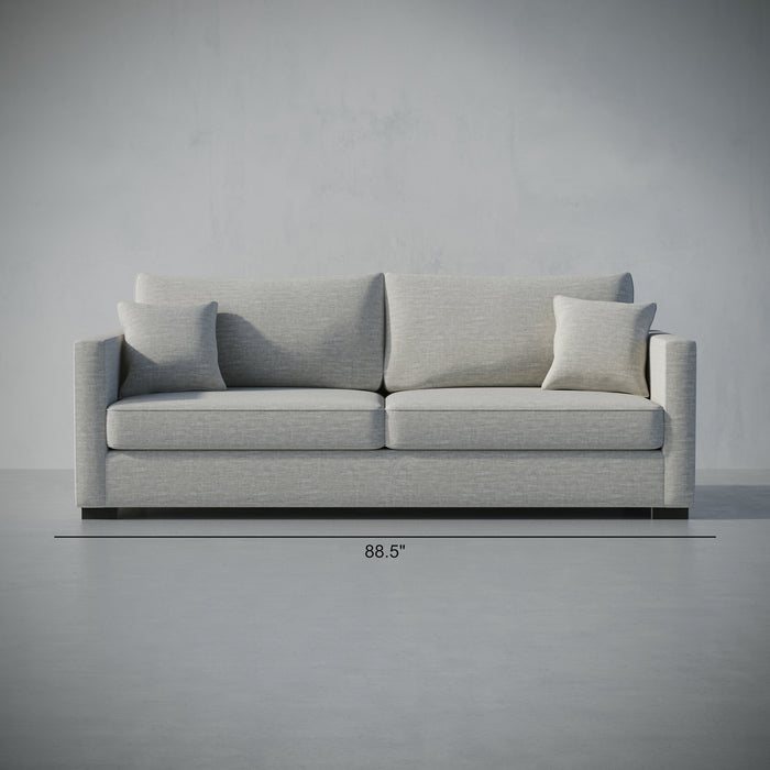 /Light Gray Linen Look