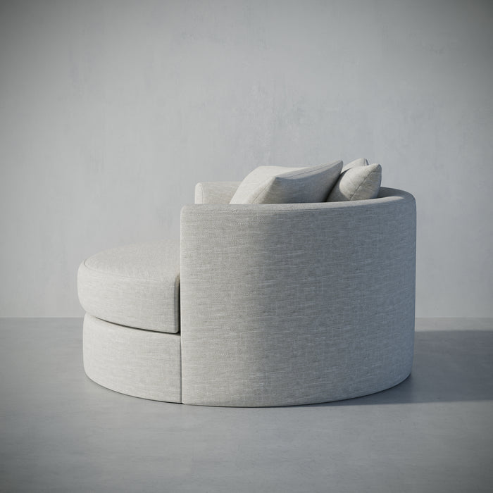 /Light Gray Linen Look