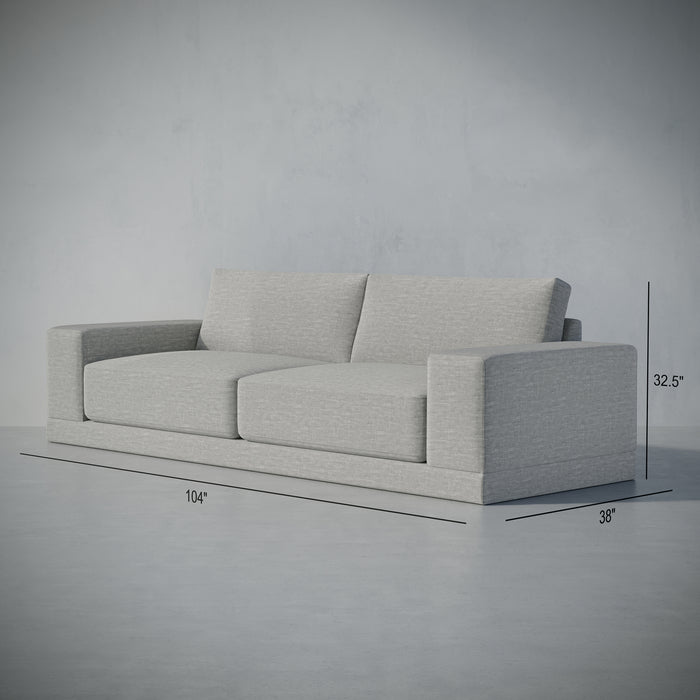 /Light Gray Linen Look