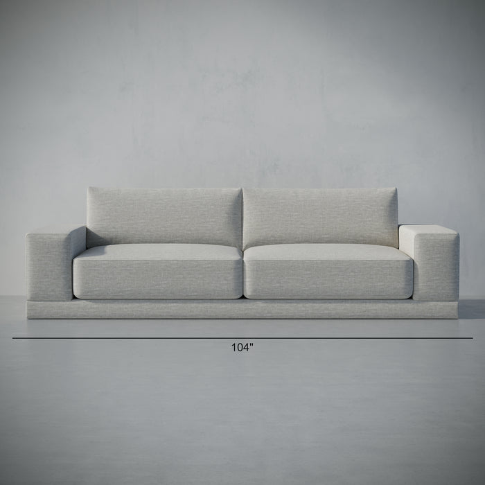 /Light Gray Linen Look