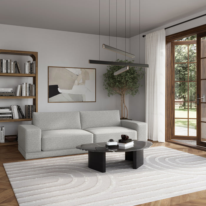 /Light Gray Linen Look