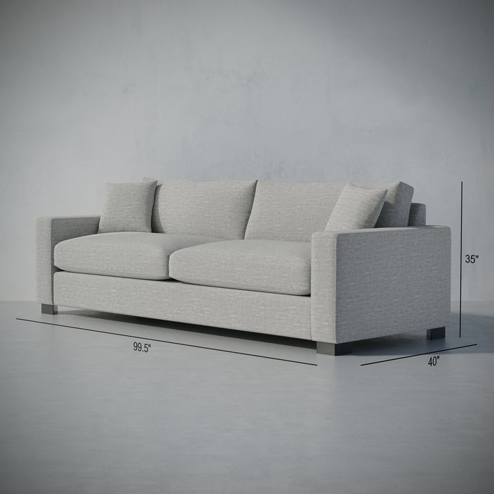 /Light Gray Linen Look