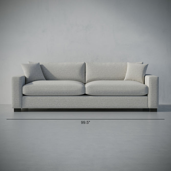 /Light Gray Linen Look