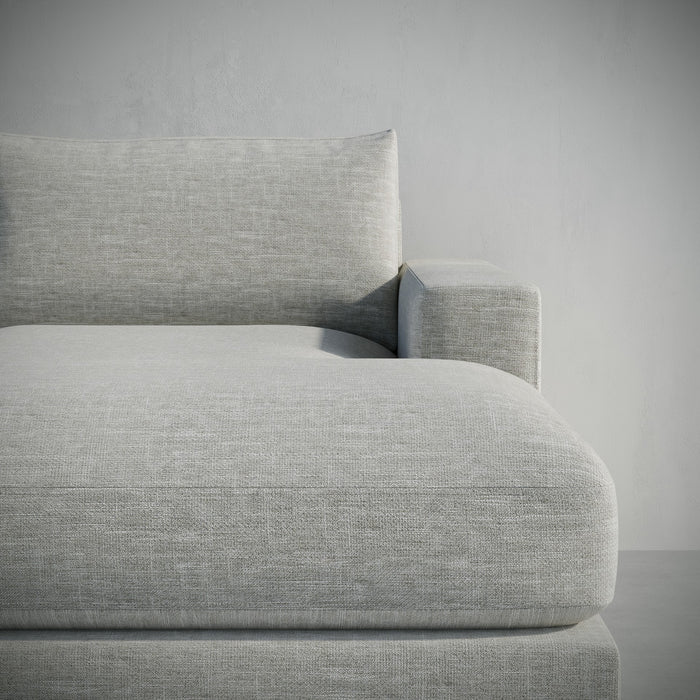 /Light Gray Linen Look