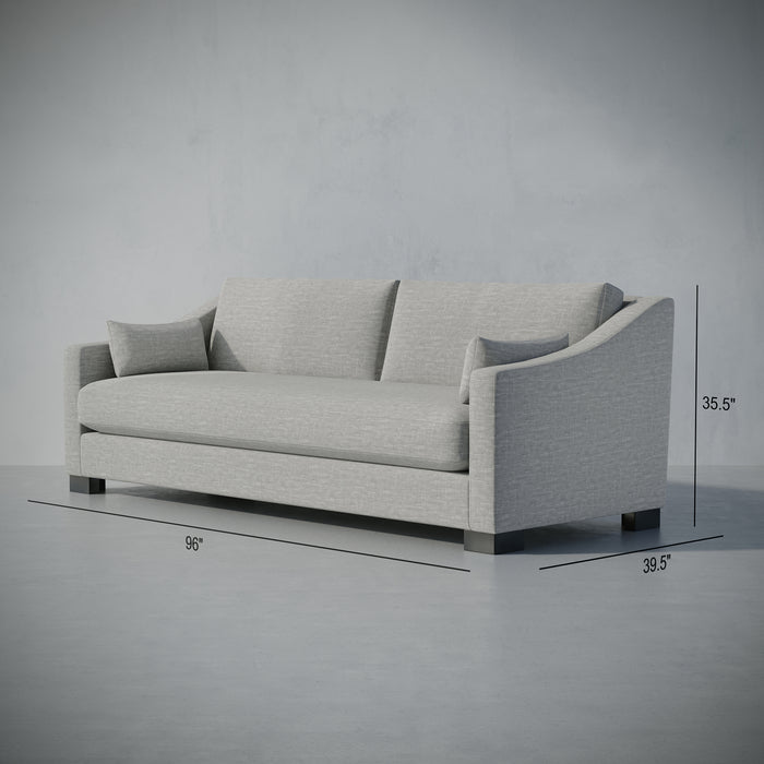 /Light Gray Linen Look
