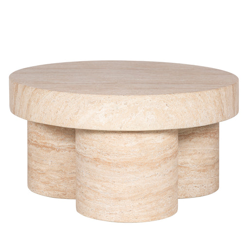 /Babar Travertine Stone Coffee Table