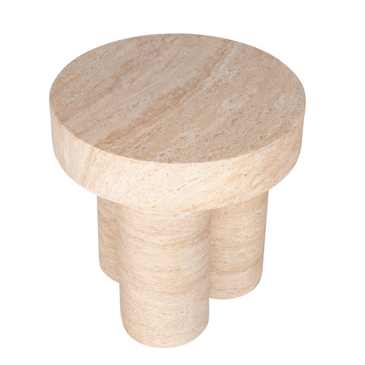 /Babar Travertine Stone Side Table