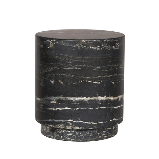 /Drummond Black Marble Side Table