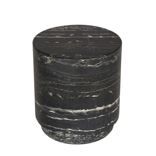 /Drummond Black Marble Side Table