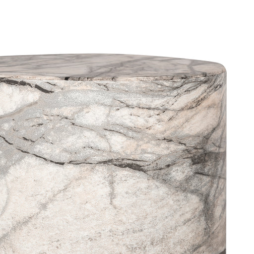 /Bonham Gray Marble Side Table