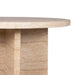 /Cross Travertine Stone Dining Table