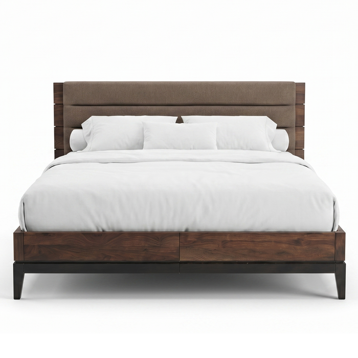 Linea Upholstered Panel Bed