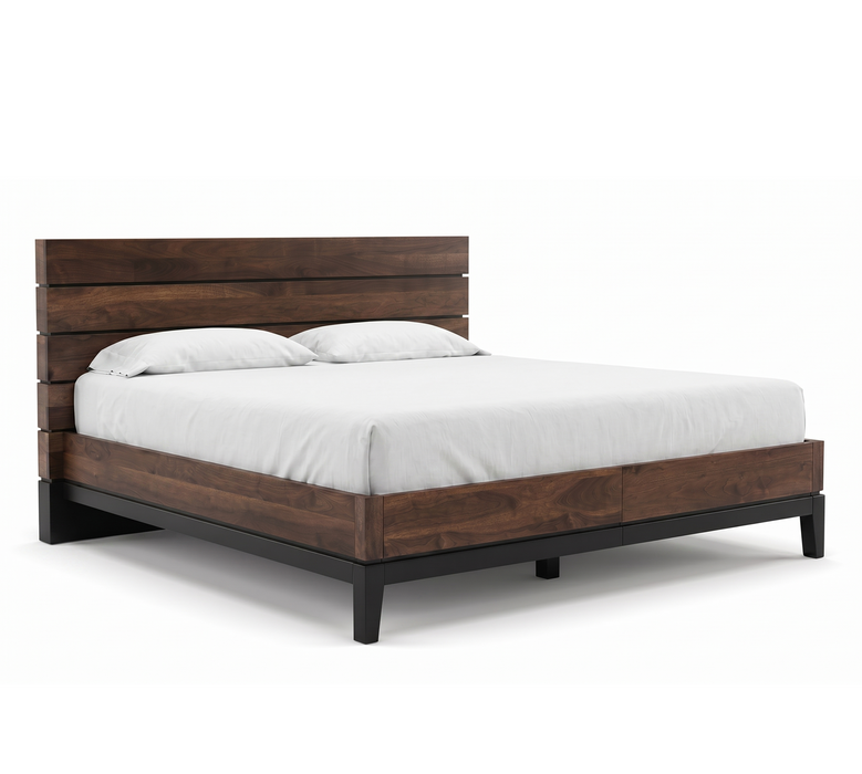 Linea Wood Panel Bed
