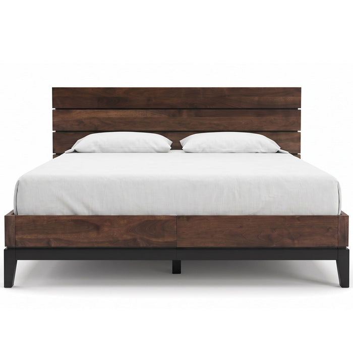 Linea Wood Panel Bed