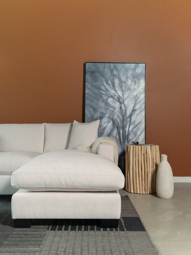 Retreat Sofa Chaise in the fabric Hudson Pearl