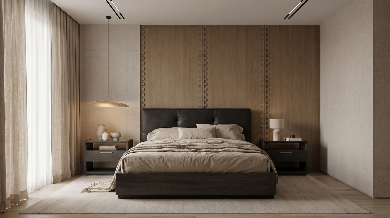 Vetiver Upholstered Bed