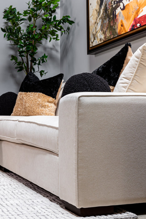 Violet Chaise Lounge + 1 Arm Condo Sofa, Breton Dove