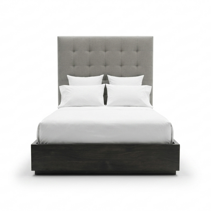 Zenith Upholstered Bed w/ Tufted Headboard