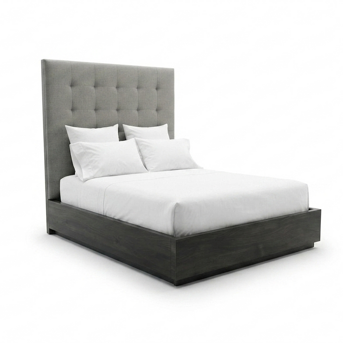 Zenith Upholstered Bed w/ Tufted Headboard