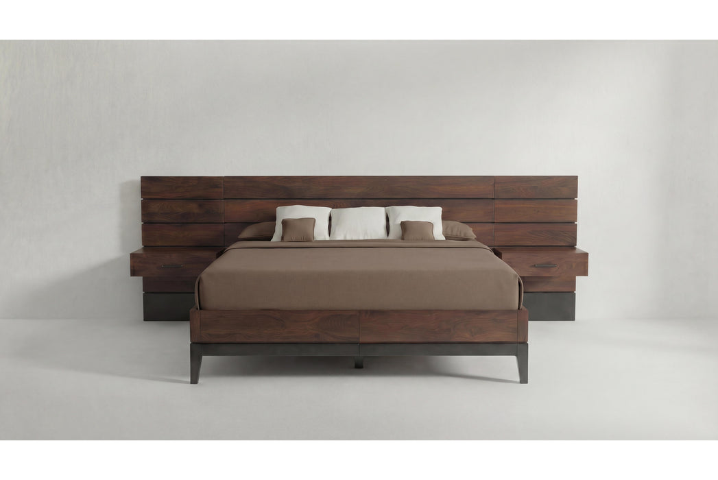 Linea Wood Panel Bed