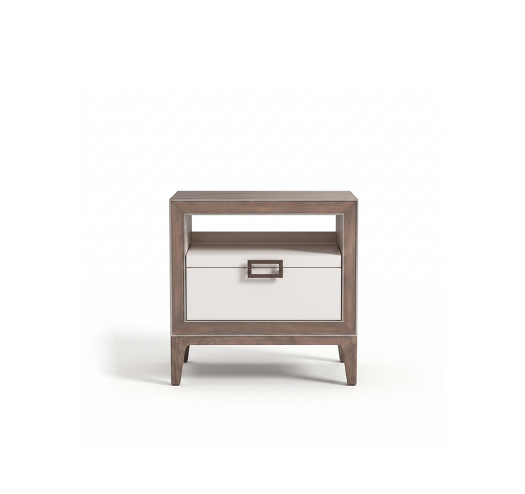 Lustre Night Stand with Pullout Shelf